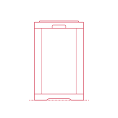 Objects Kitchen Trash Cans Ikea Gigantisk Trash Can Outline Svg File, Free Vectors File